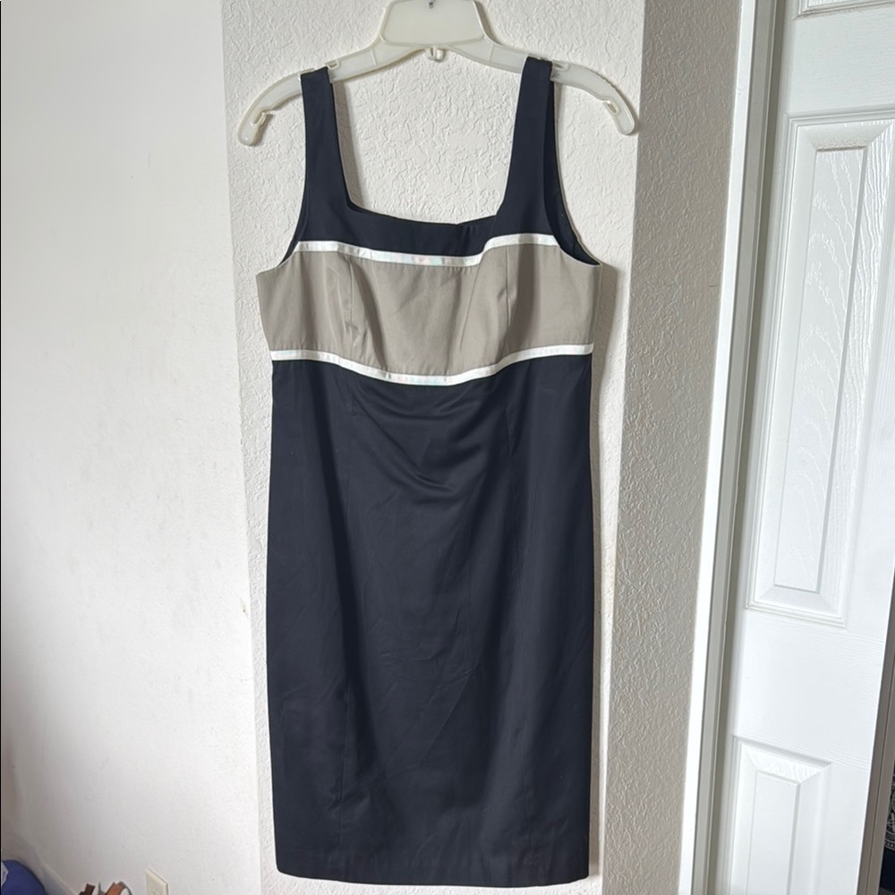 Ann Taylor Black Knee Length Sheath Dress